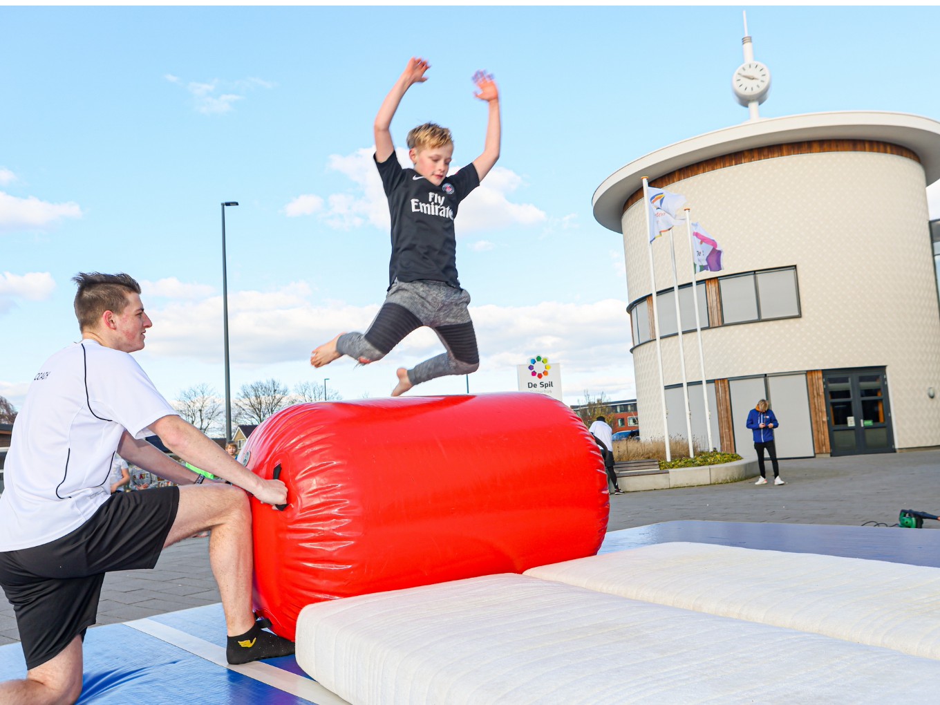 Succesvolle eerste freerunning clinic bij De Spil