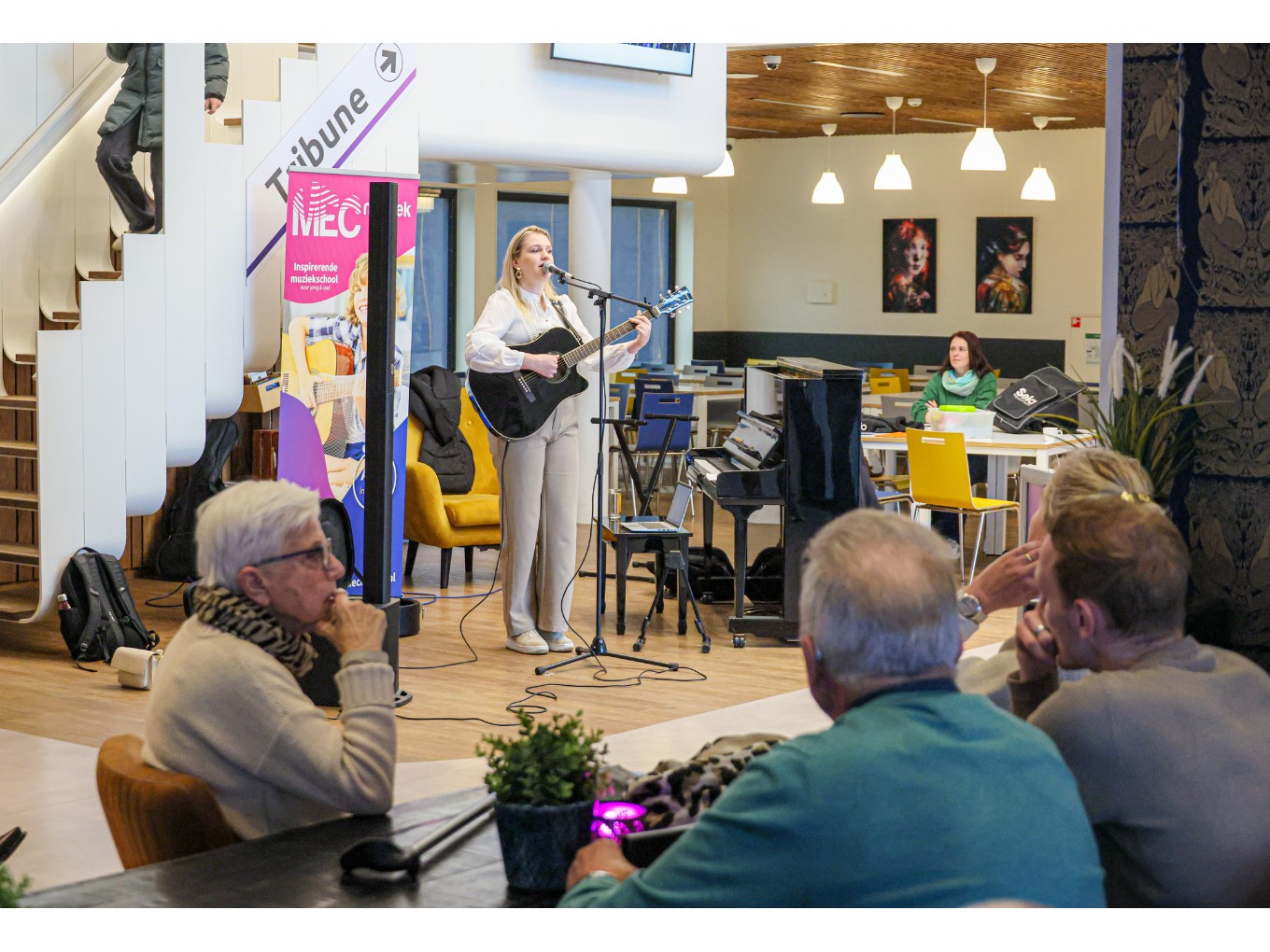 het optreden van Felicia Westerhof. Foto: Marcel van Saltbommel.