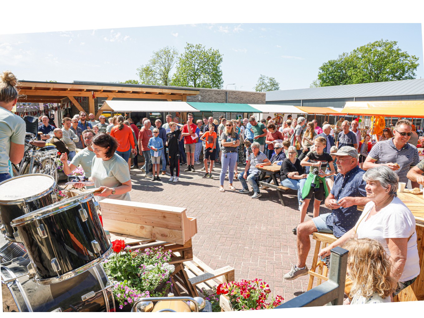 Pleinmarkt voor groener schoolplein op Het Kompas