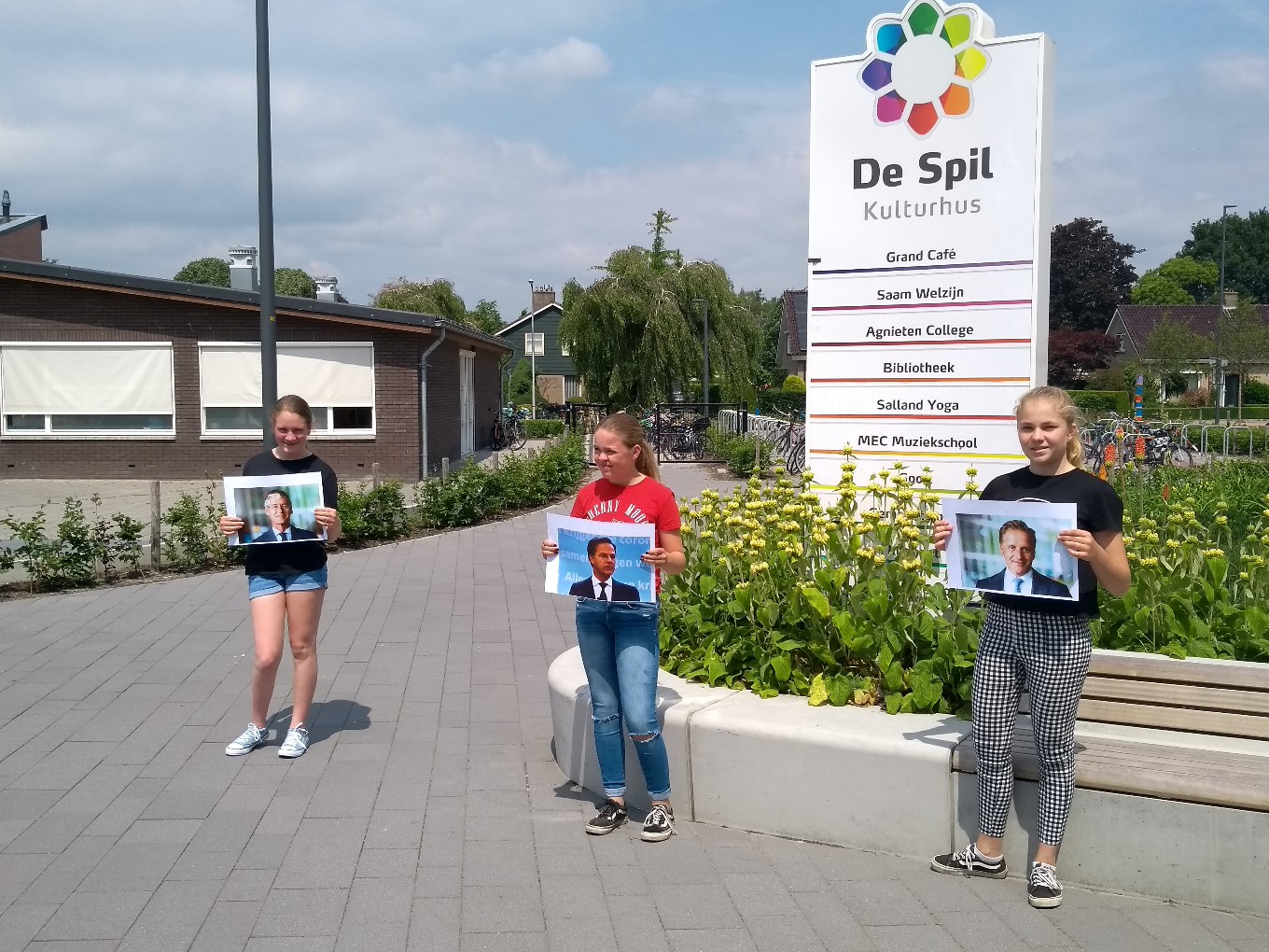 Leerlingen Agnieten College komen met 1.000 ideeën na oproep minister-president