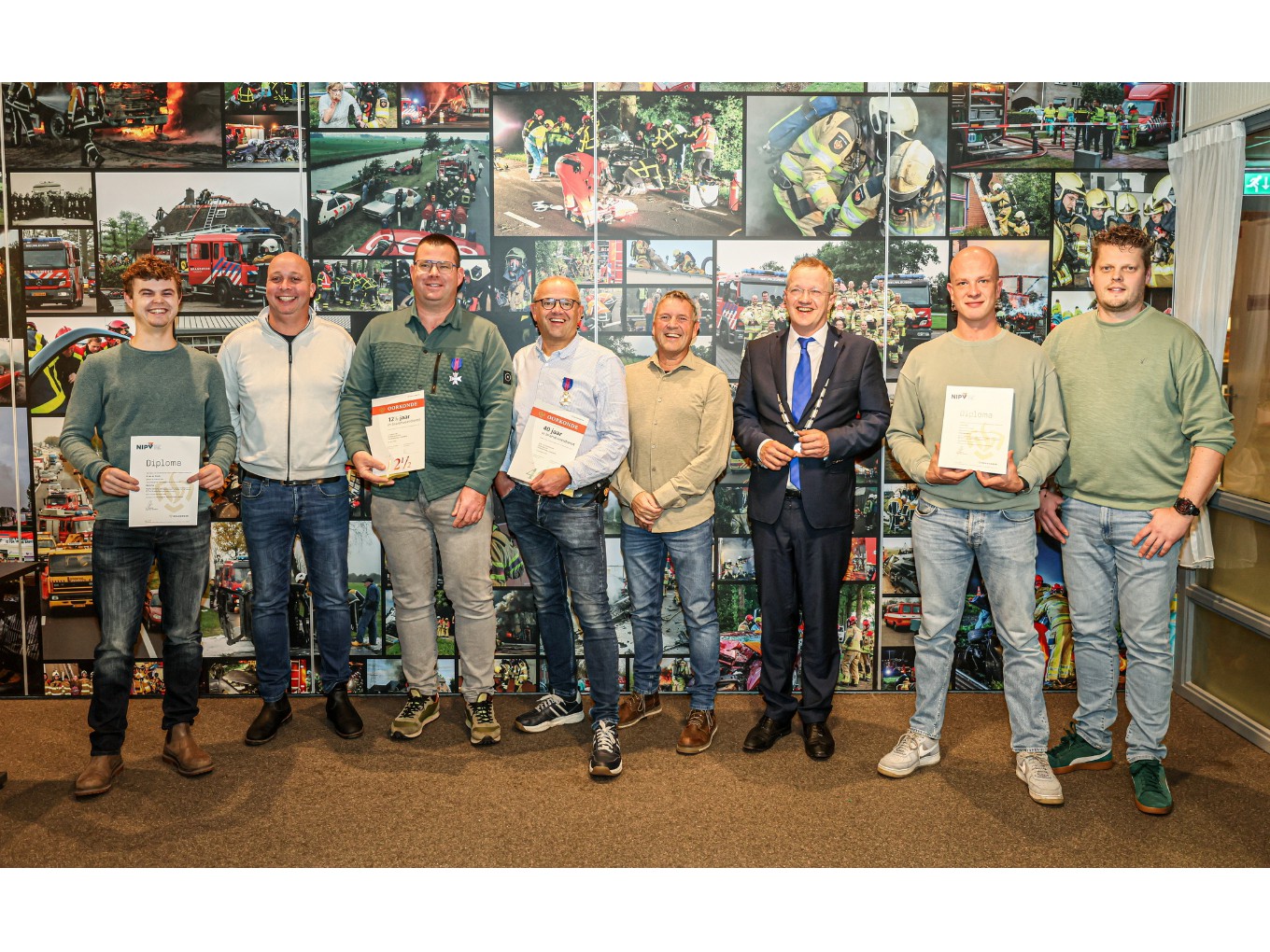 Korpsavond van brandweer Nieuwleusen in kazerne