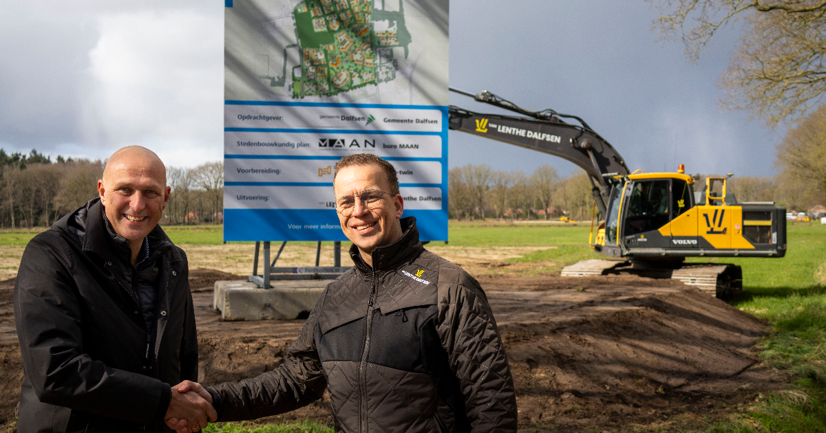 Startmoment van nieuwbouw Oosterdalfsen Noord