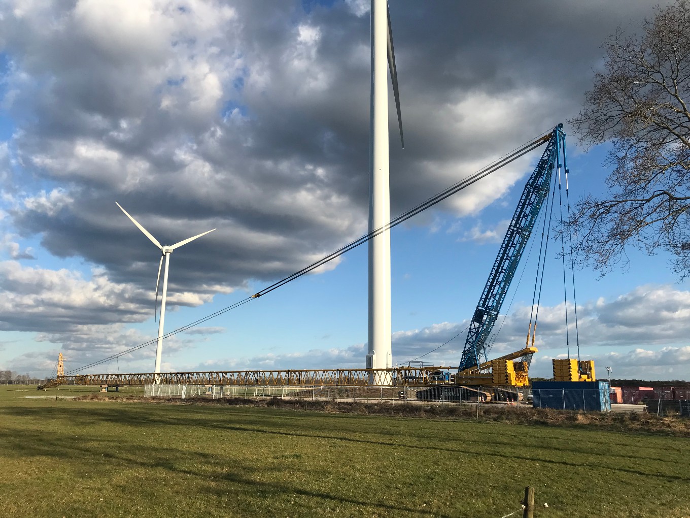 Bladwissel voor windturbine Nieuwleusen Synergie