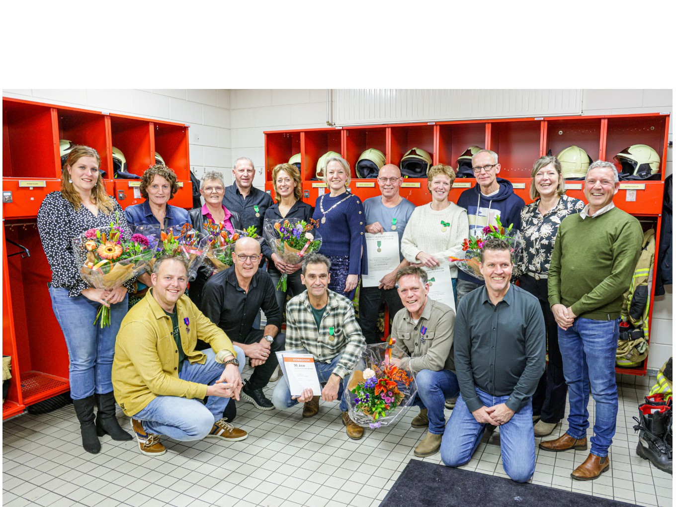 Huldigingen en afscheid bij Brandweer Lemelerveld