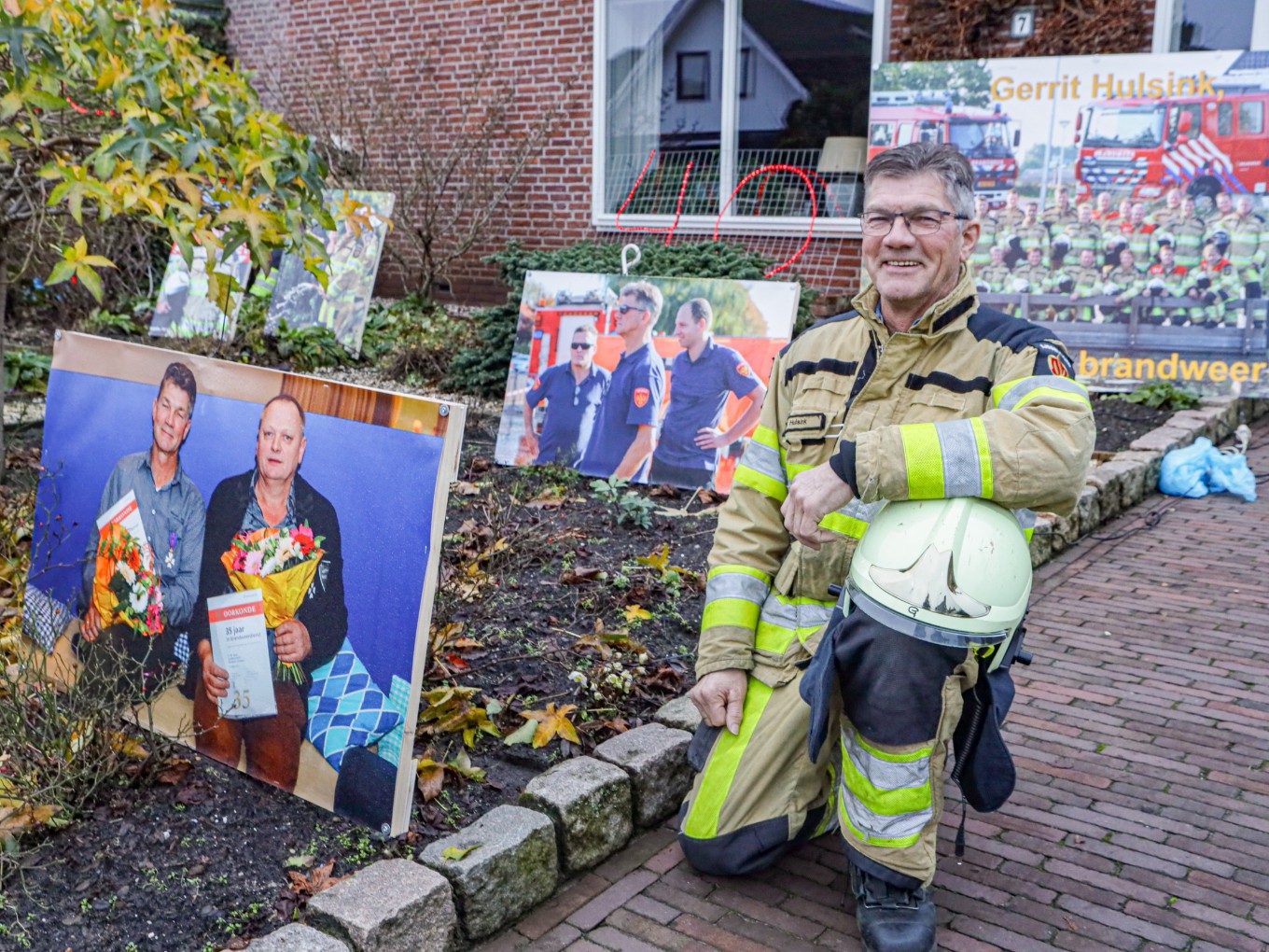 Brandweerman Gerrit Hulsink zwaait na 40 jaar af
