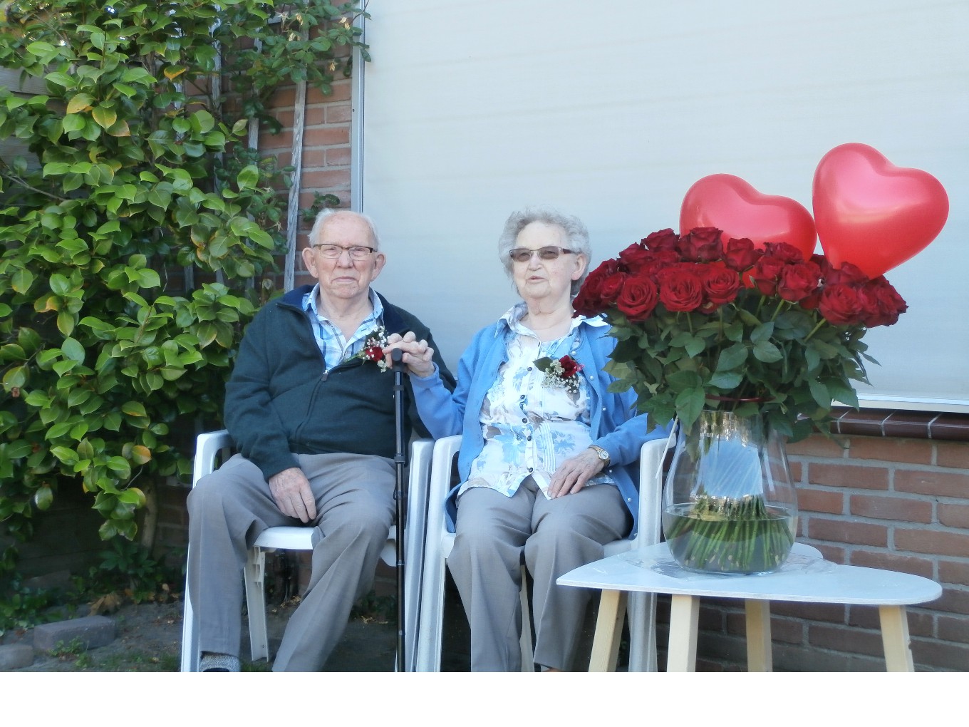 Bruidspaar Baarslag-Bloemers viert 65-jarig huwelijk