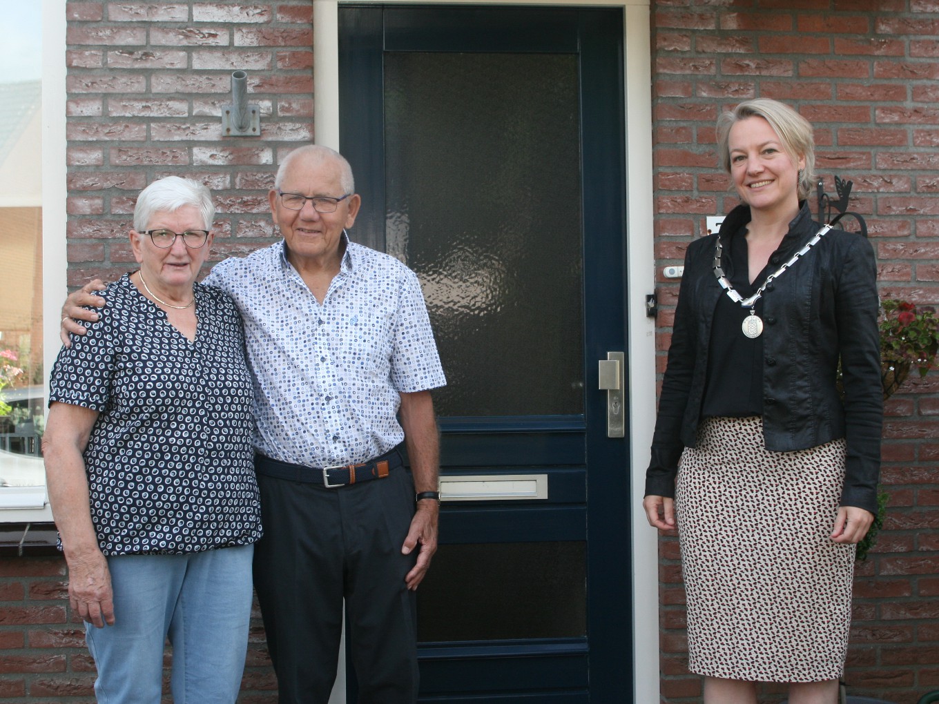 Burgemeester bezoek echtpaar Dijkgraaf-Boeve