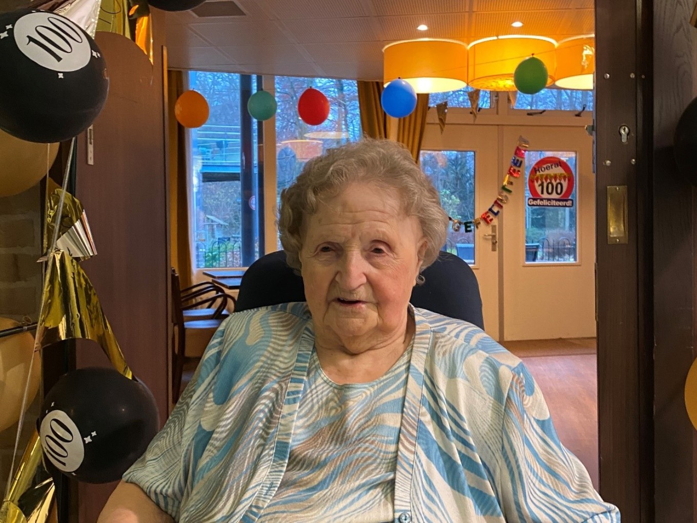 Mina de Ruiter-Meulman viert haar eeuwfeest