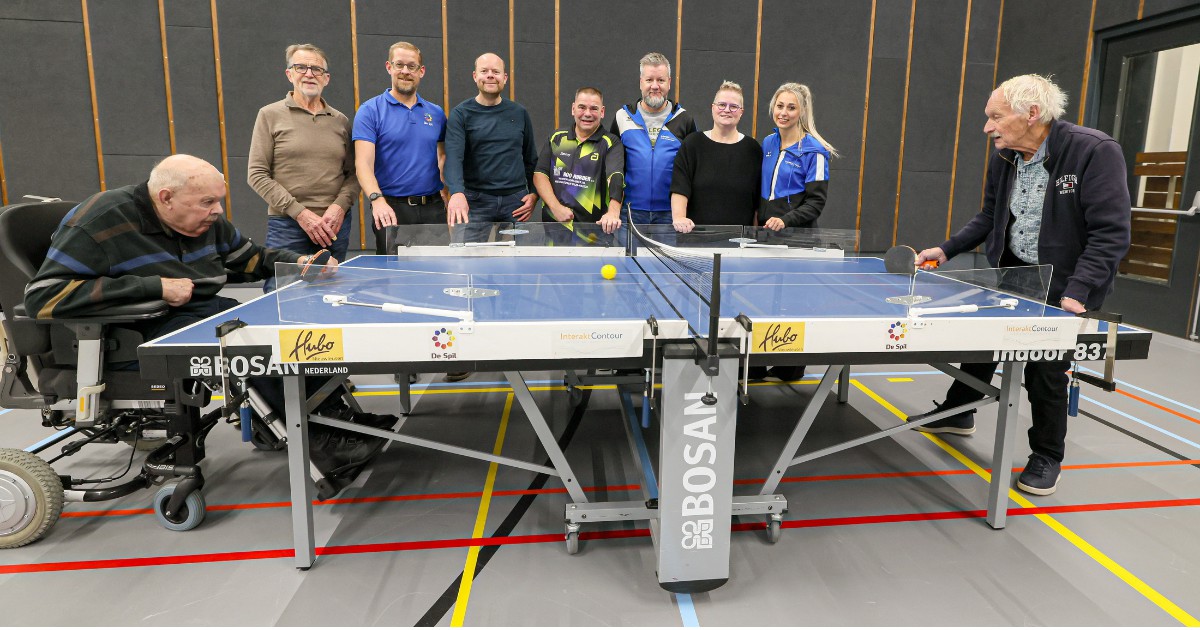 Schuiftafeltennis van InteraktContour groot succes in De Spil Nieuwleusen