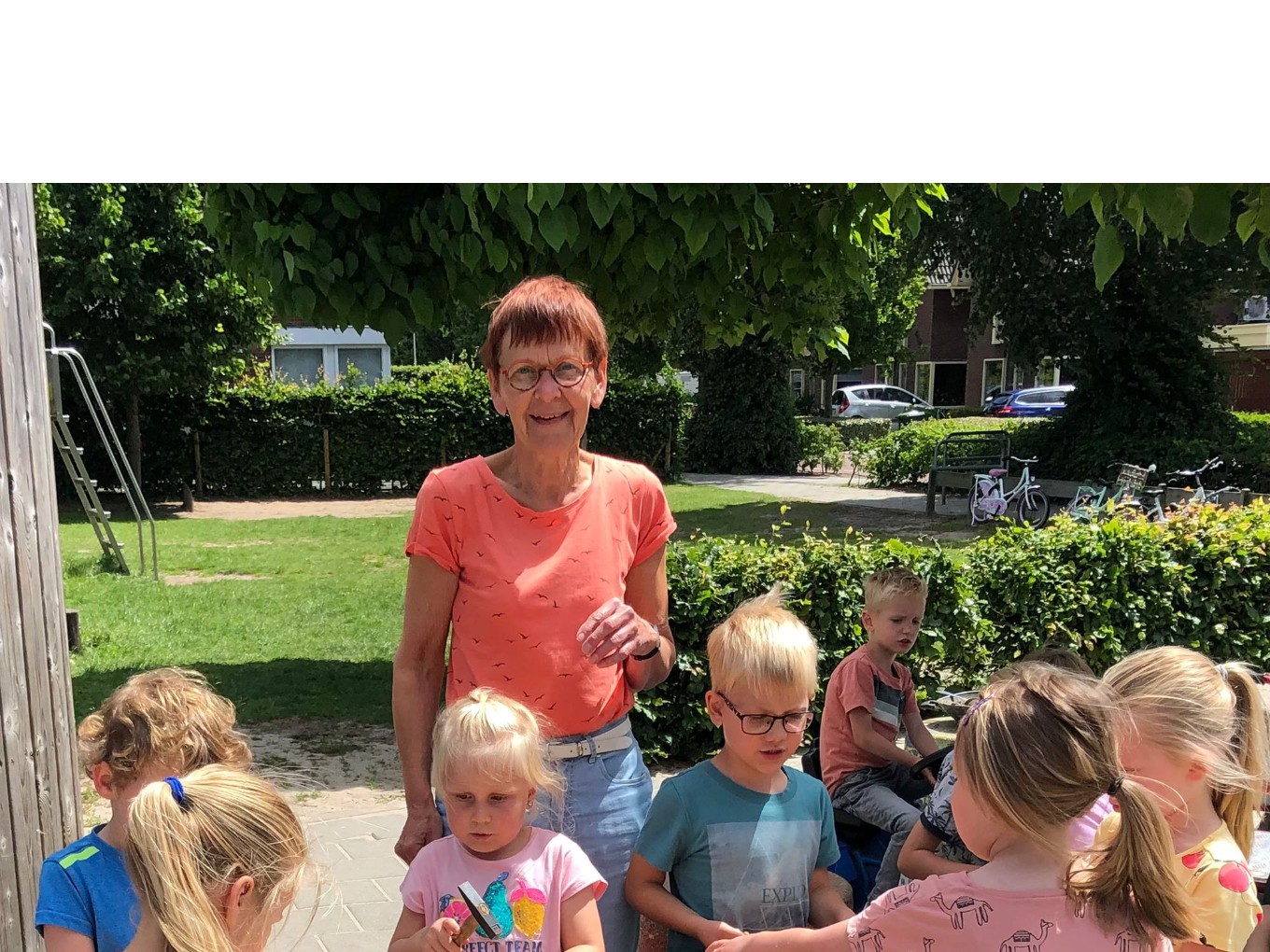 Juf Bea van Keulen van De Spiegel met pensioen