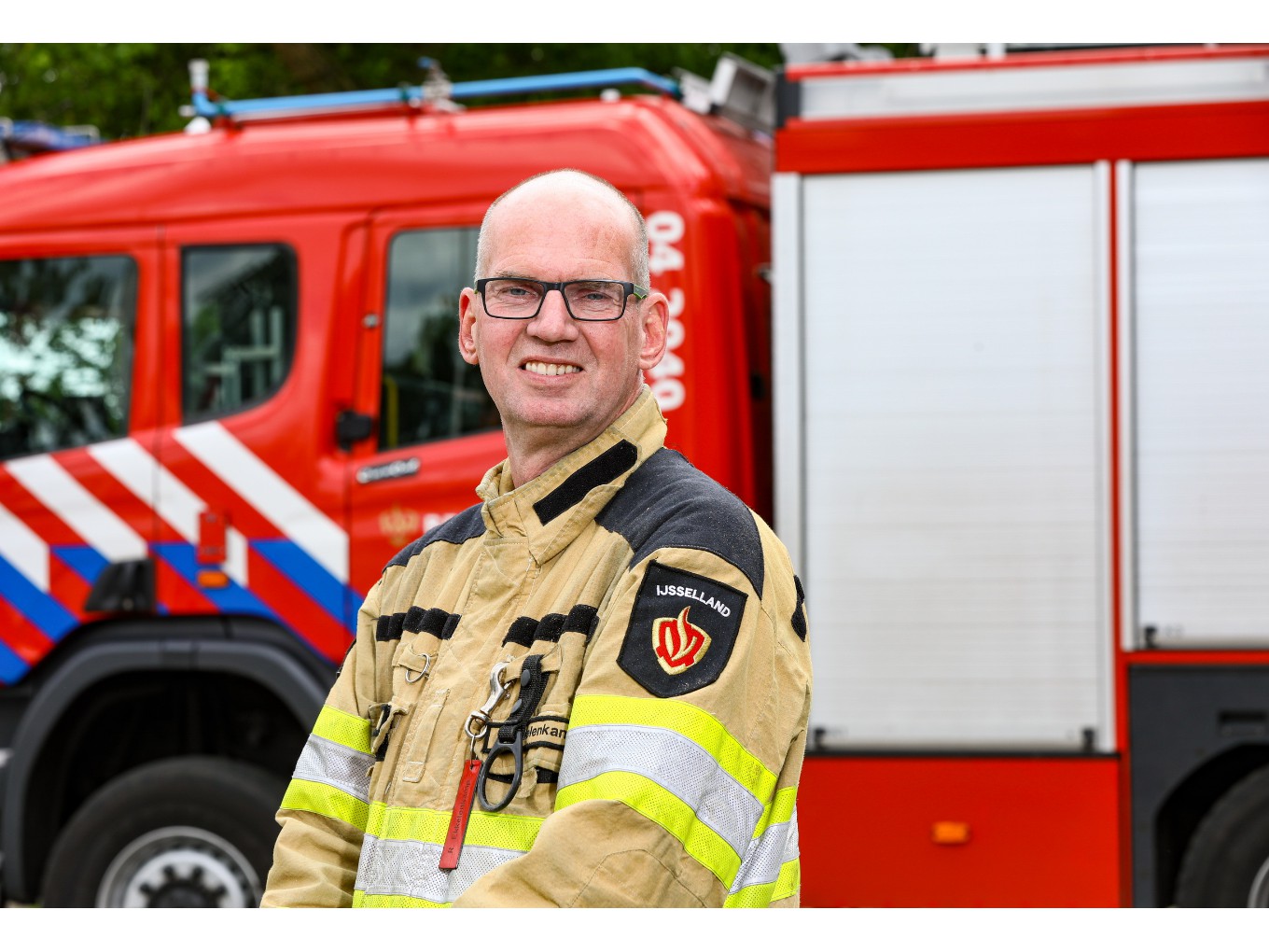 Huldiging van brandweermensen in Dalfsen