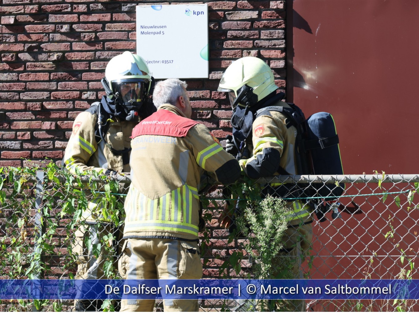 Brandweer rukt uit voor CO meting Molenpad