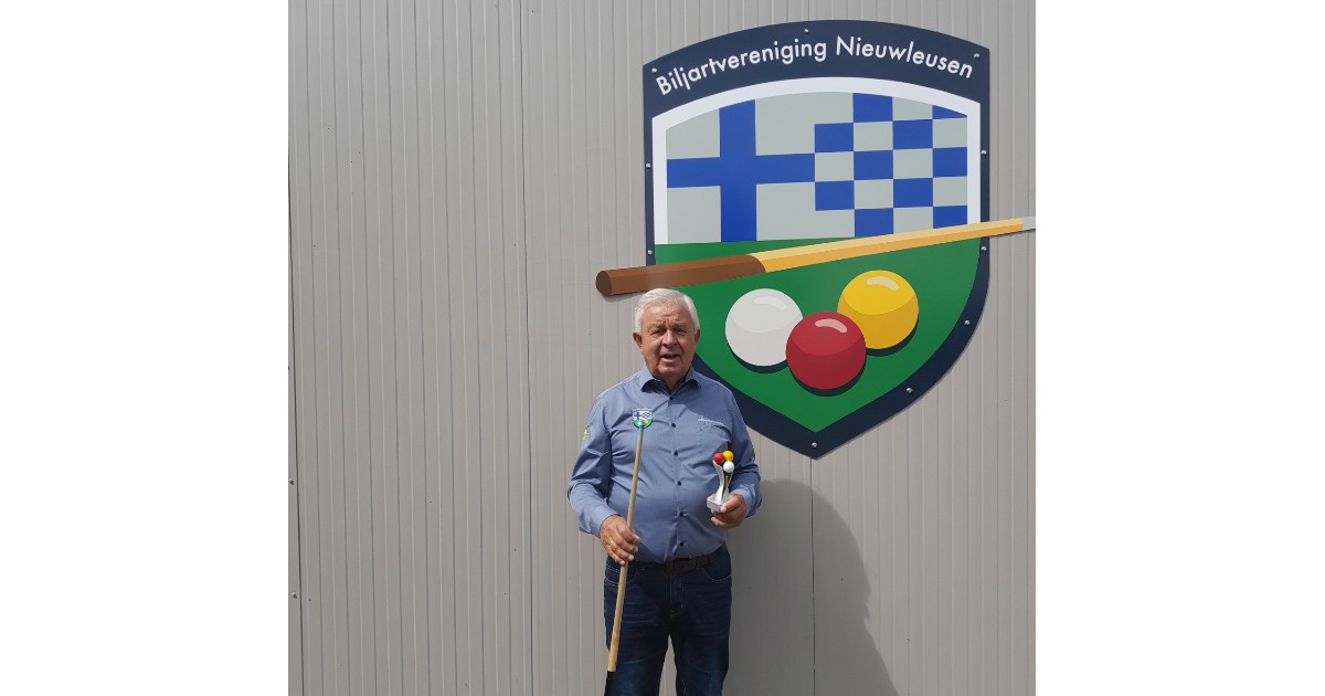 Biljarticoon Roelof Berends laatste clubkampioen BV De Brouwerij