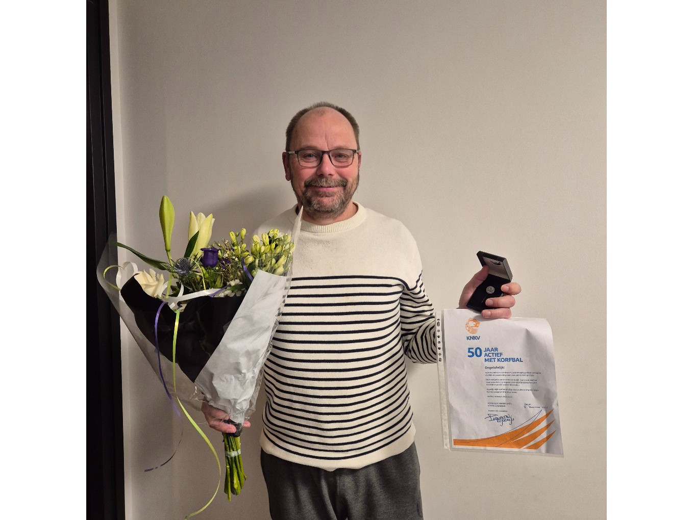 Gert Timmerman 50 jaar korfballer KNKV