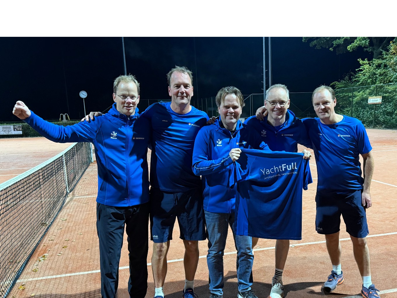 Herentennisteam Gerner 2 najaarskampioen. Eigen foto Tennisvereniging.