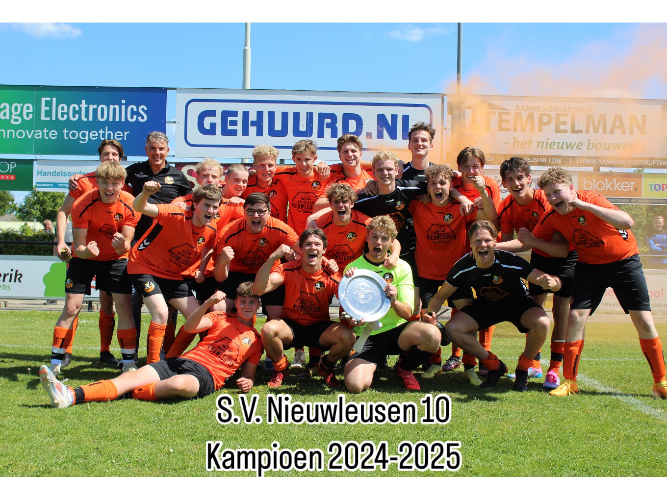 Team S.V. Nieuwleusen 10 kampioen