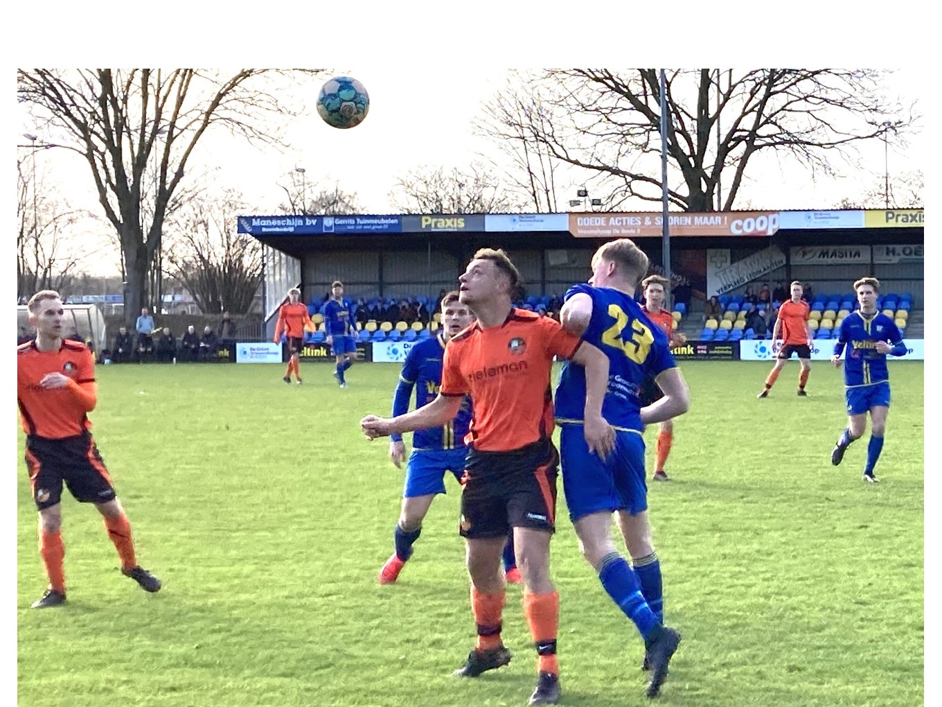 Gelijkspel bij duel S.V. Nieuwleusen en Vroomshoopse Boys