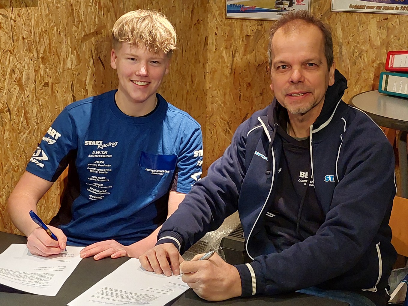 Thijs Westenbrink maakt eerste meters op de START motor