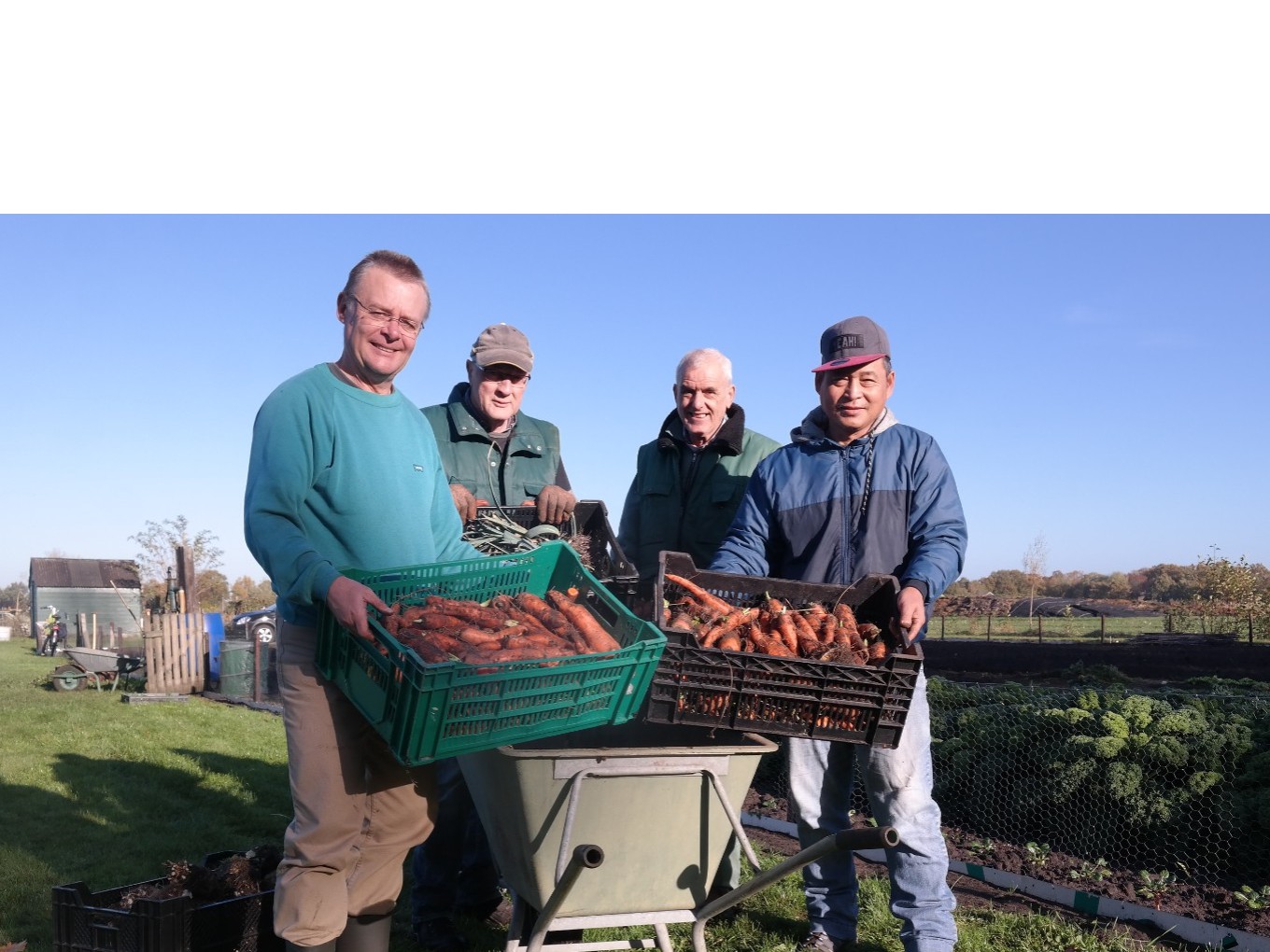 Medewerkers sociale moestuin tevreden over jaaropbrengst