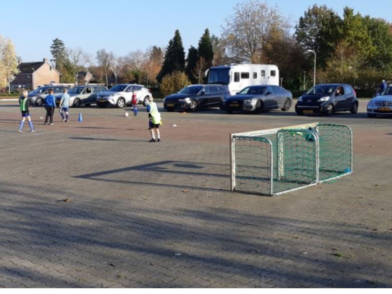Drive-in voetbal bij USV