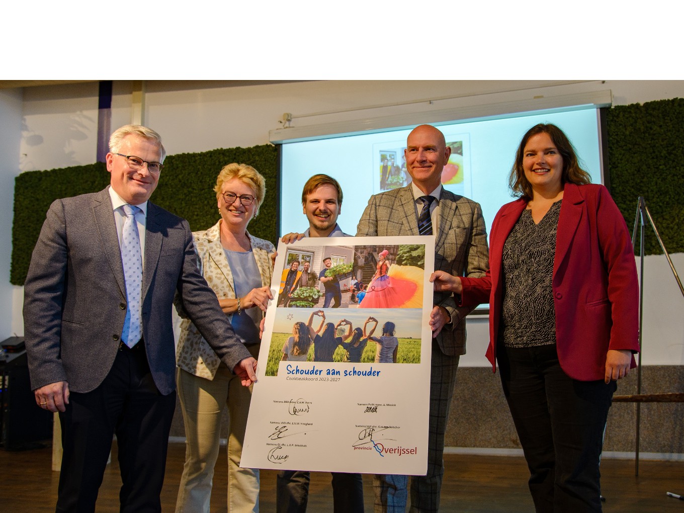 Presentatie coalitieakkoord Overijssel: 'Schouder aan schouder'