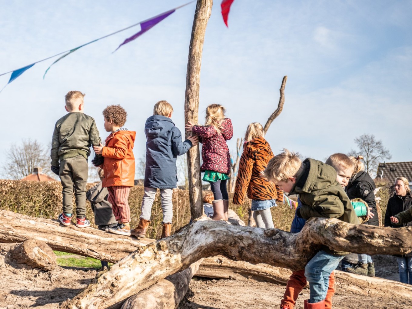 Nieuw natuurlijk schoolplein voor Sprankel! in Lemelerveld