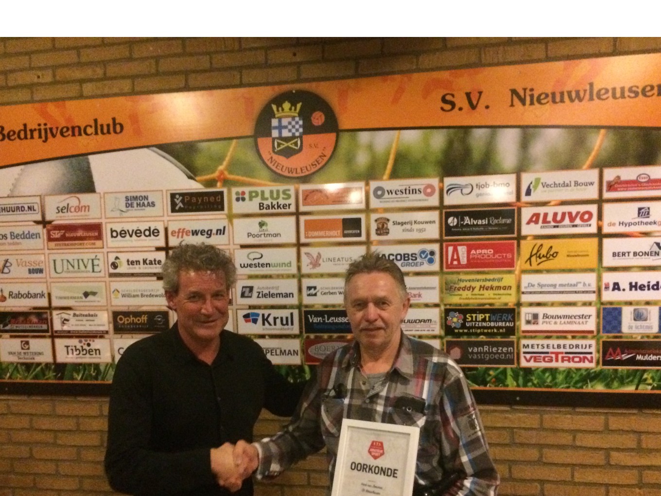 Lof voor vrijwilligers S.V. Nieuwleusen