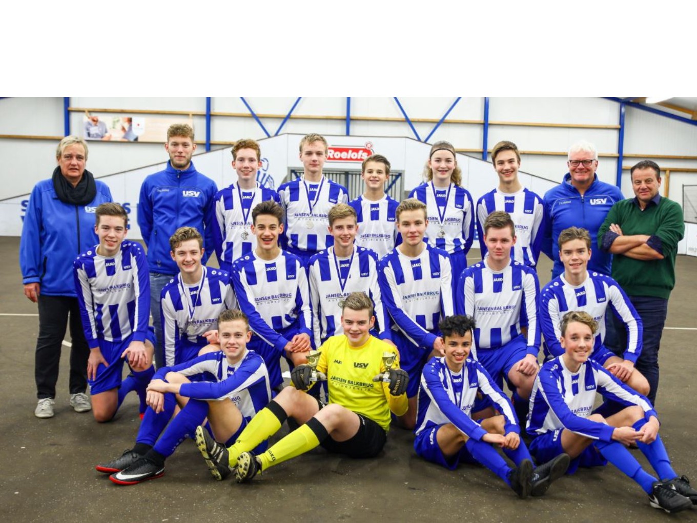 Team USV JO 17-1 uit Nieuwleusen najaarskampioen