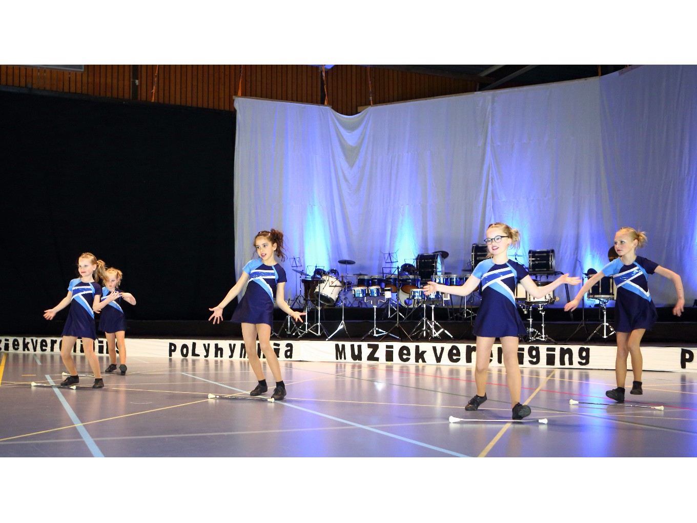 Majorettes van muziekvereniging Polyhymnia naar NK