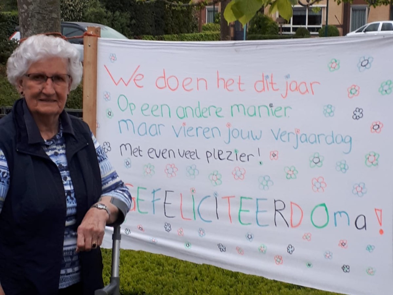 Bijzondere felicitatie voor 85-jarige uit Nieuwleusen