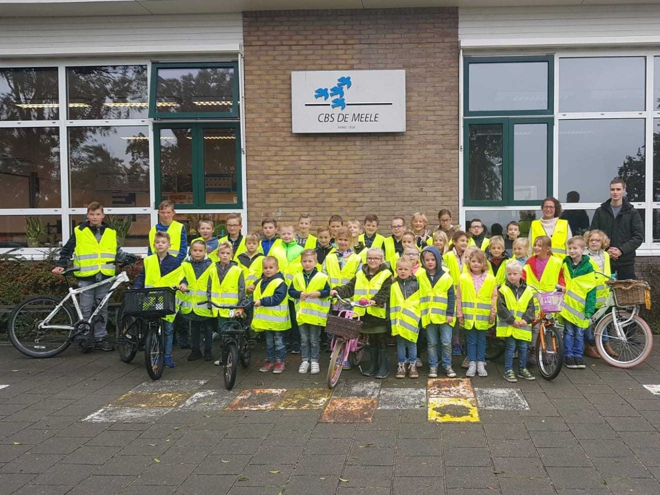 Leerlingen De Meele weer veilig op de fiets na keuring
