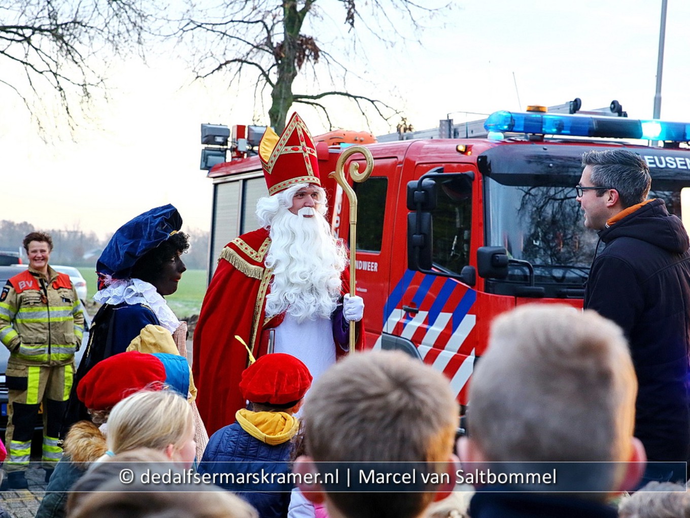 Brandweer heeft het druk met Sinterklaas