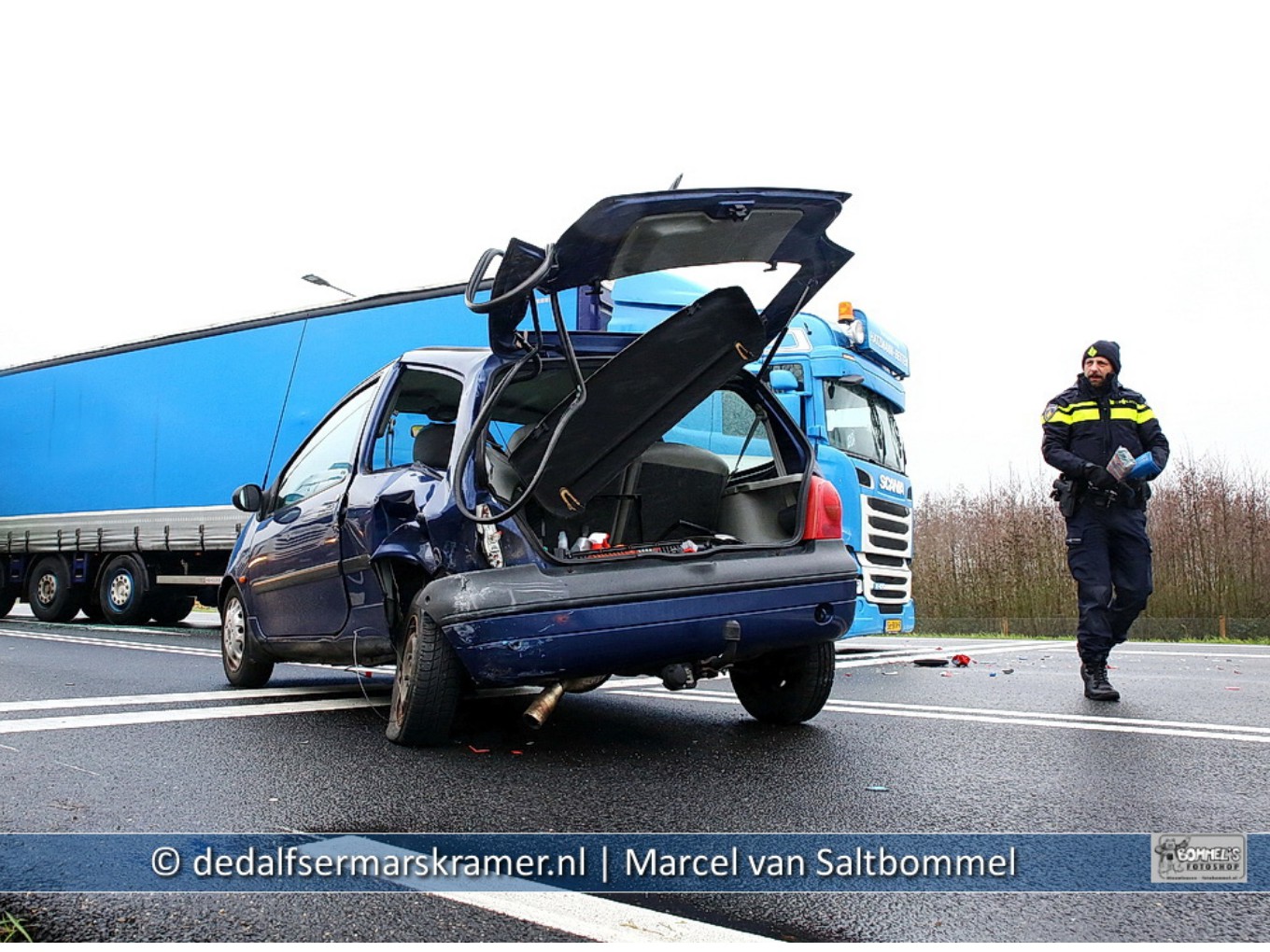Ongeval met letsel Hoonhorst N35 Koelmanstraat