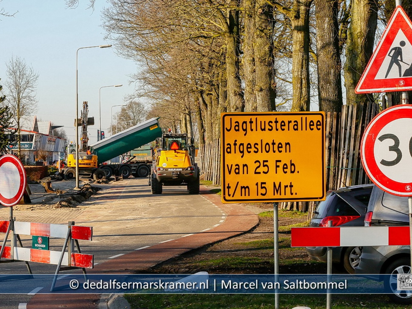 Werkzaamheden Jagtlusterallee Nieuwleusen