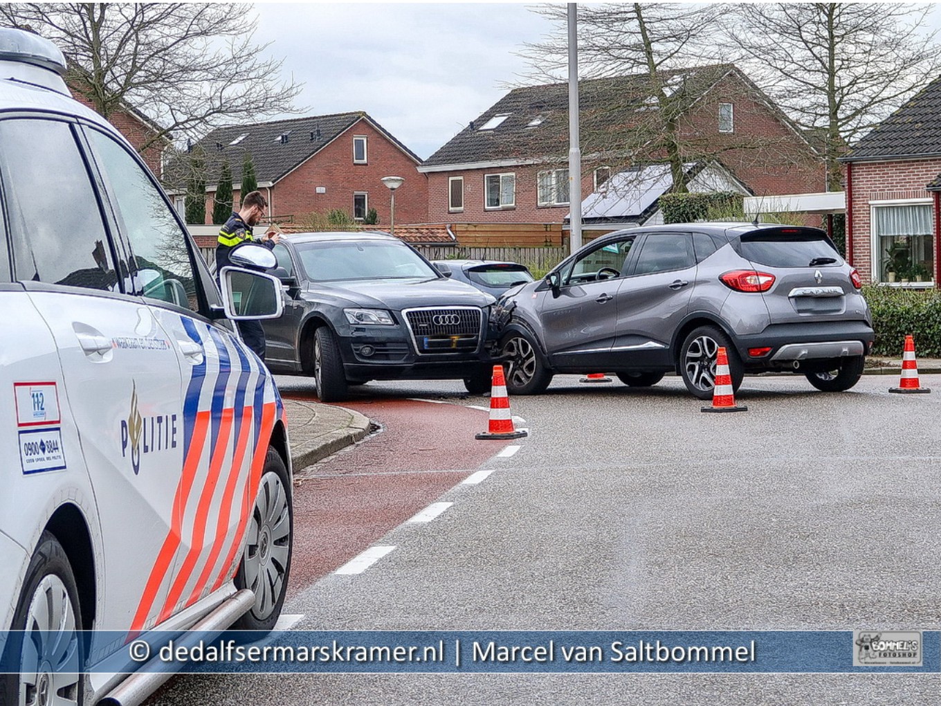 Aanrijding op de Kon. Julianalaan in Nieuwleusen