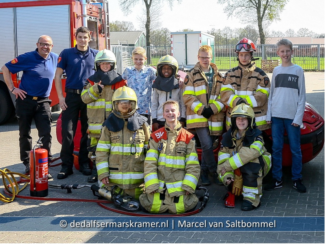 Leerlingen Agnietencollege bezoeken de brandweer