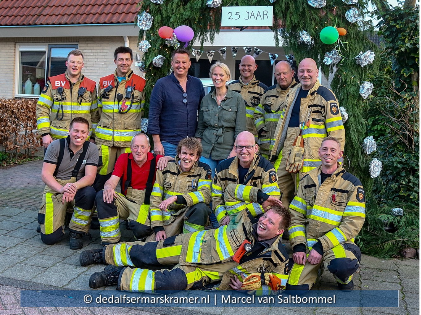 Brandweer in actie bij 25-jarig bruidspaar in Dalfsen
