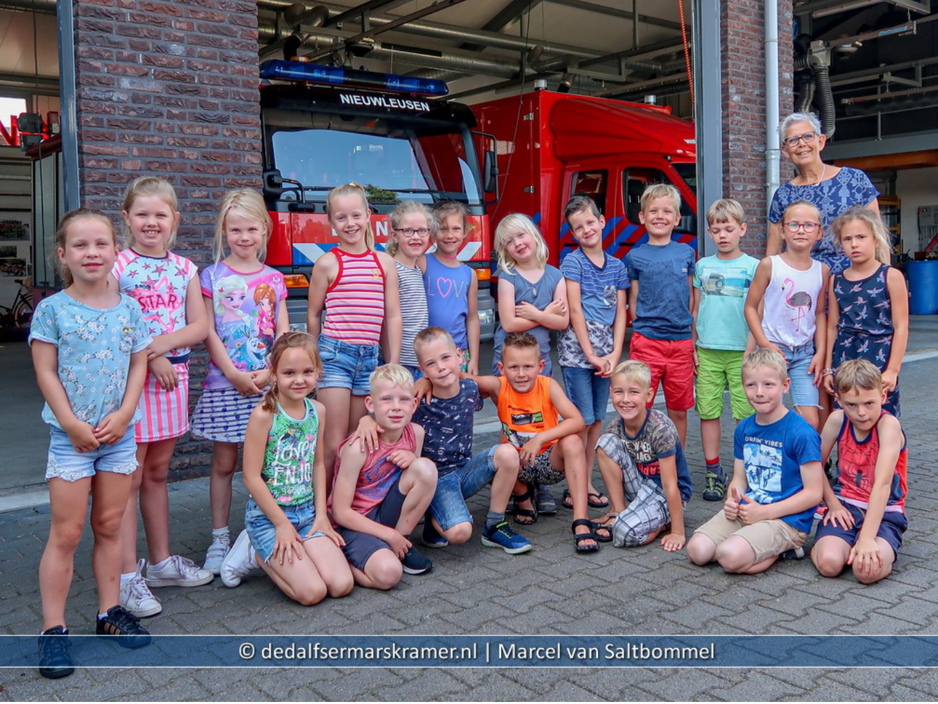 Groep 3 De Wegwijzer bezoekt brandweer