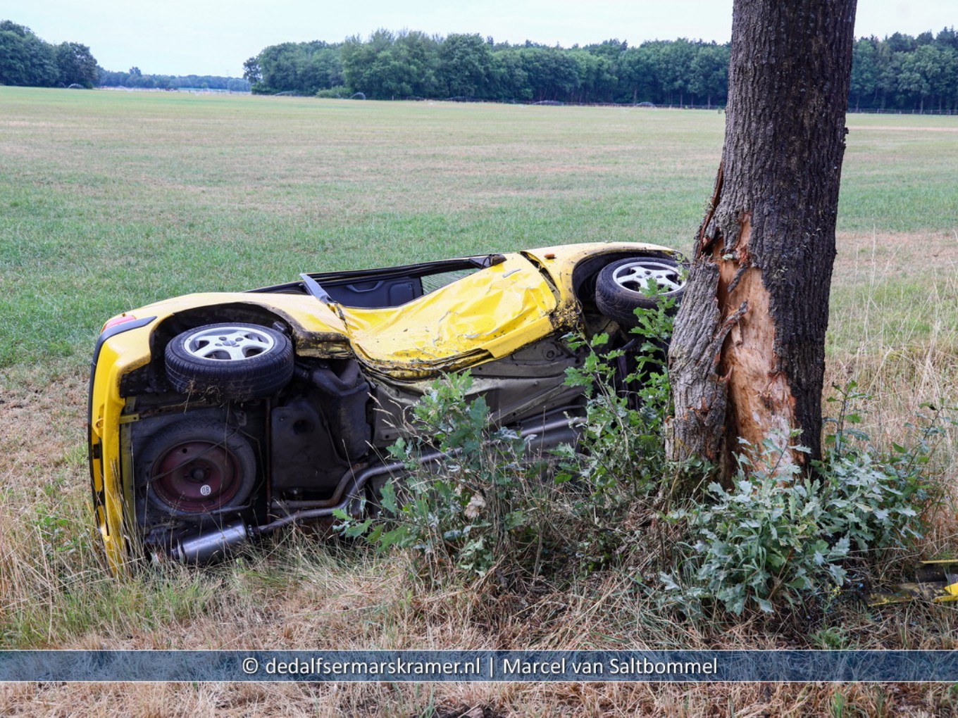 Ongeval Welsummerweg Dalfsen loopt relatief goed af