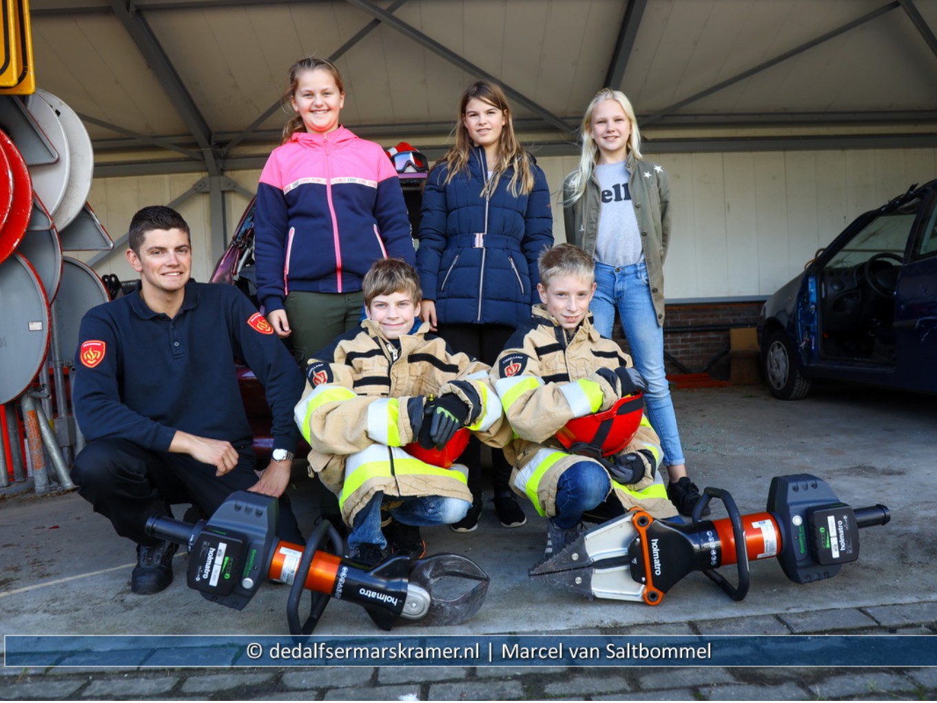 Leerlingen Agnietencollege op bezoek bij de brandweer