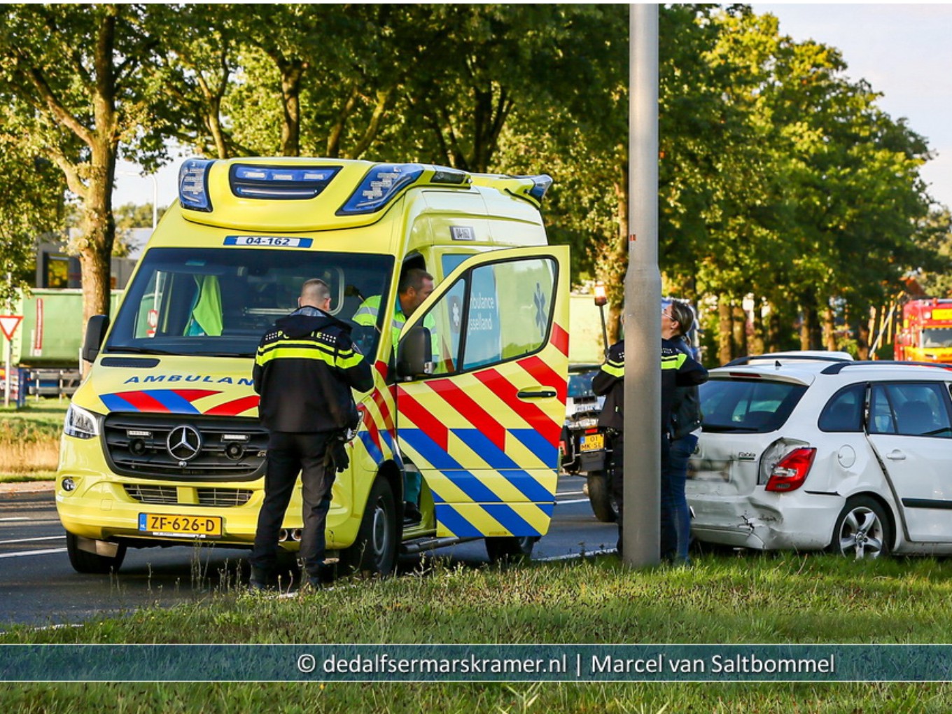 Aanrijdingen bij rotonde Rollecate N377 Nieuwleusen