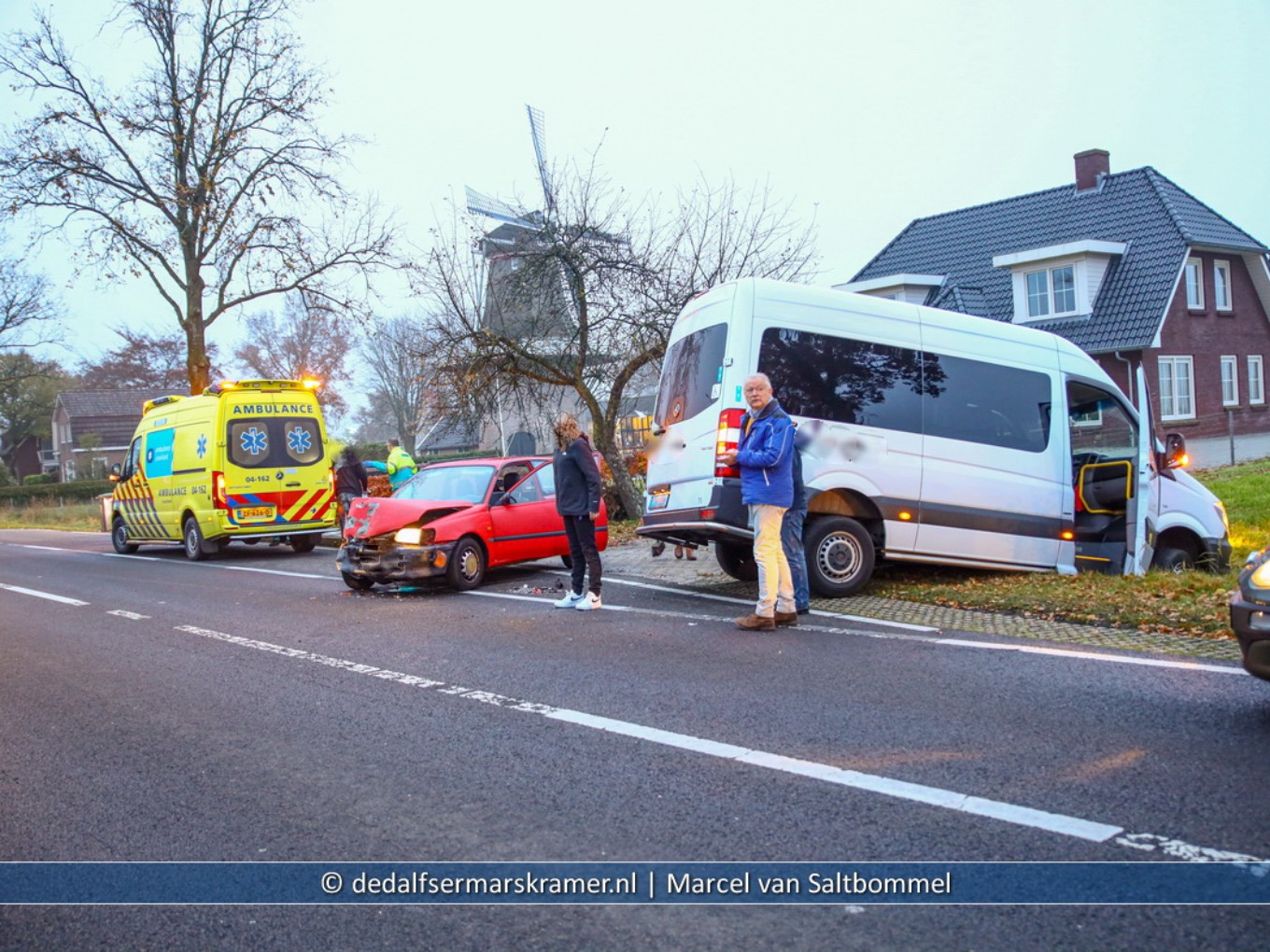 Ongeval letsel N758 Westeinde Nieuwleusen