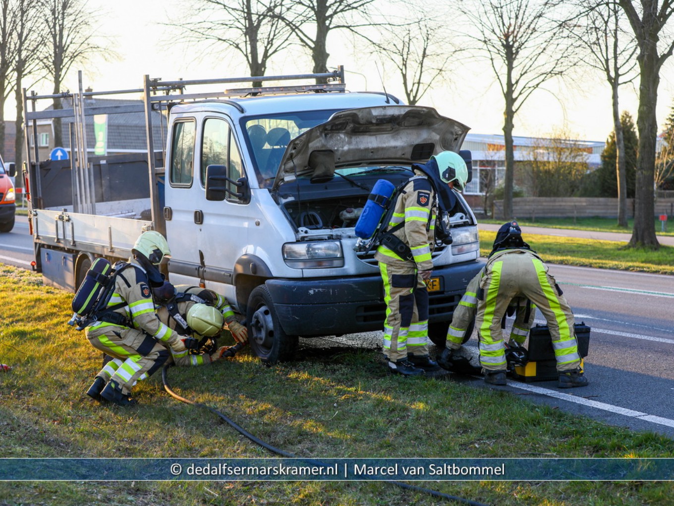 Brandweer komt in actie voor voertuigbrand N377
