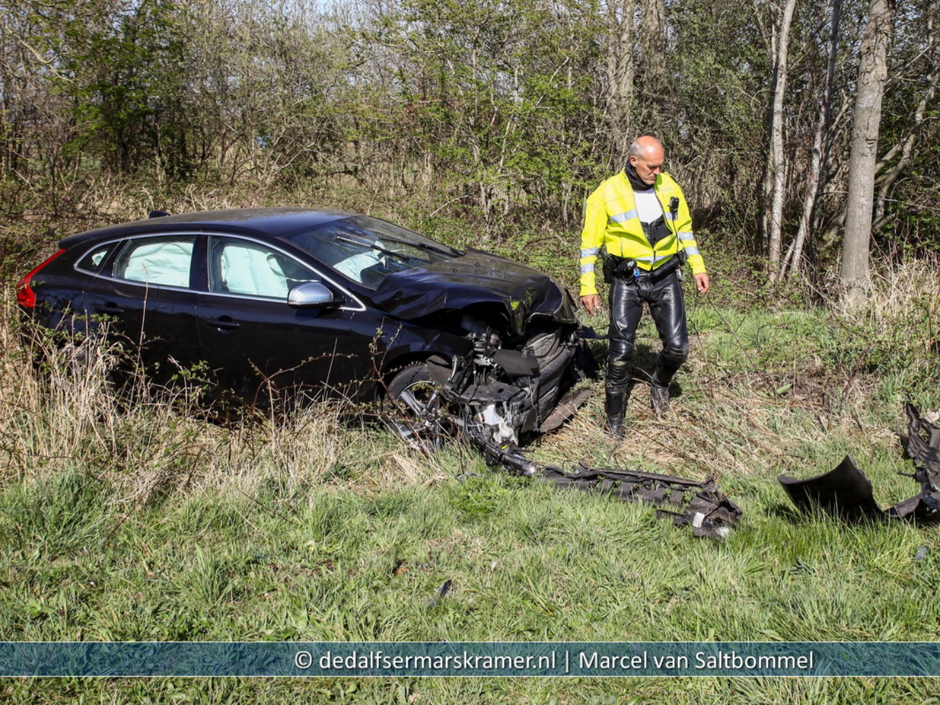 Forse aanrijding in buitengebied De Lichtmis