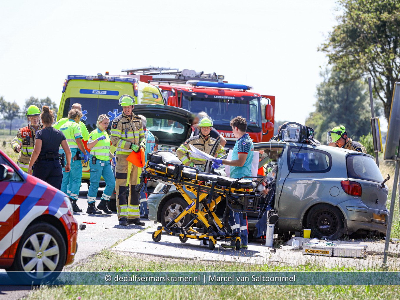 Drie gewonden bij ongeval N348 Lemelerveld