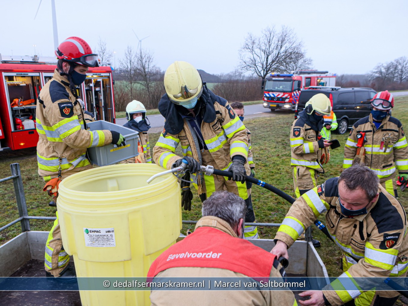 Brandweer rukt uit voor brandstoflekkage