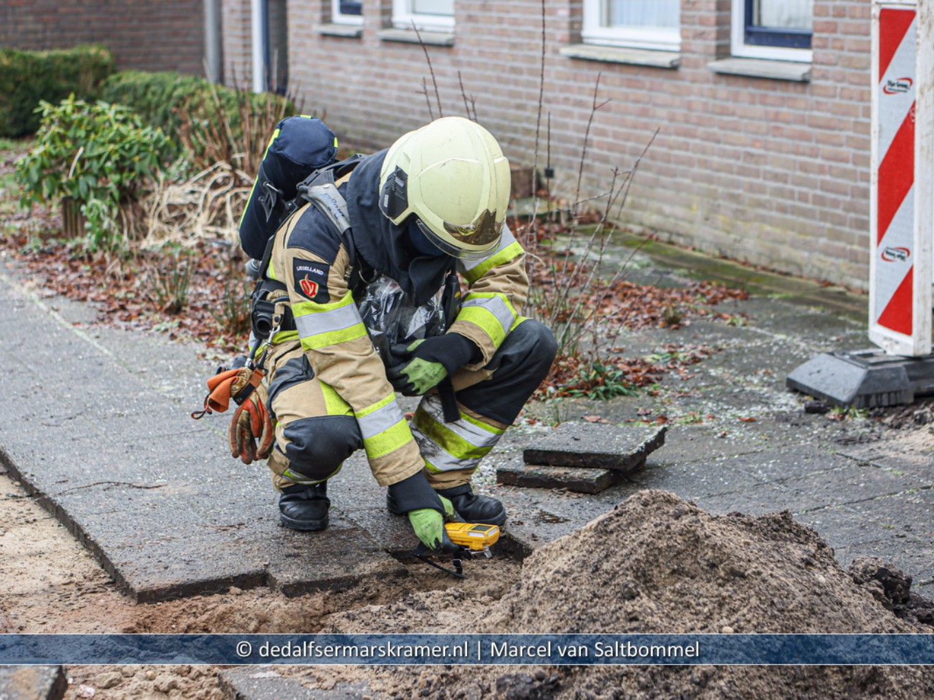 Brandweer rukt uit voor gaslucht in Nieuwleusen