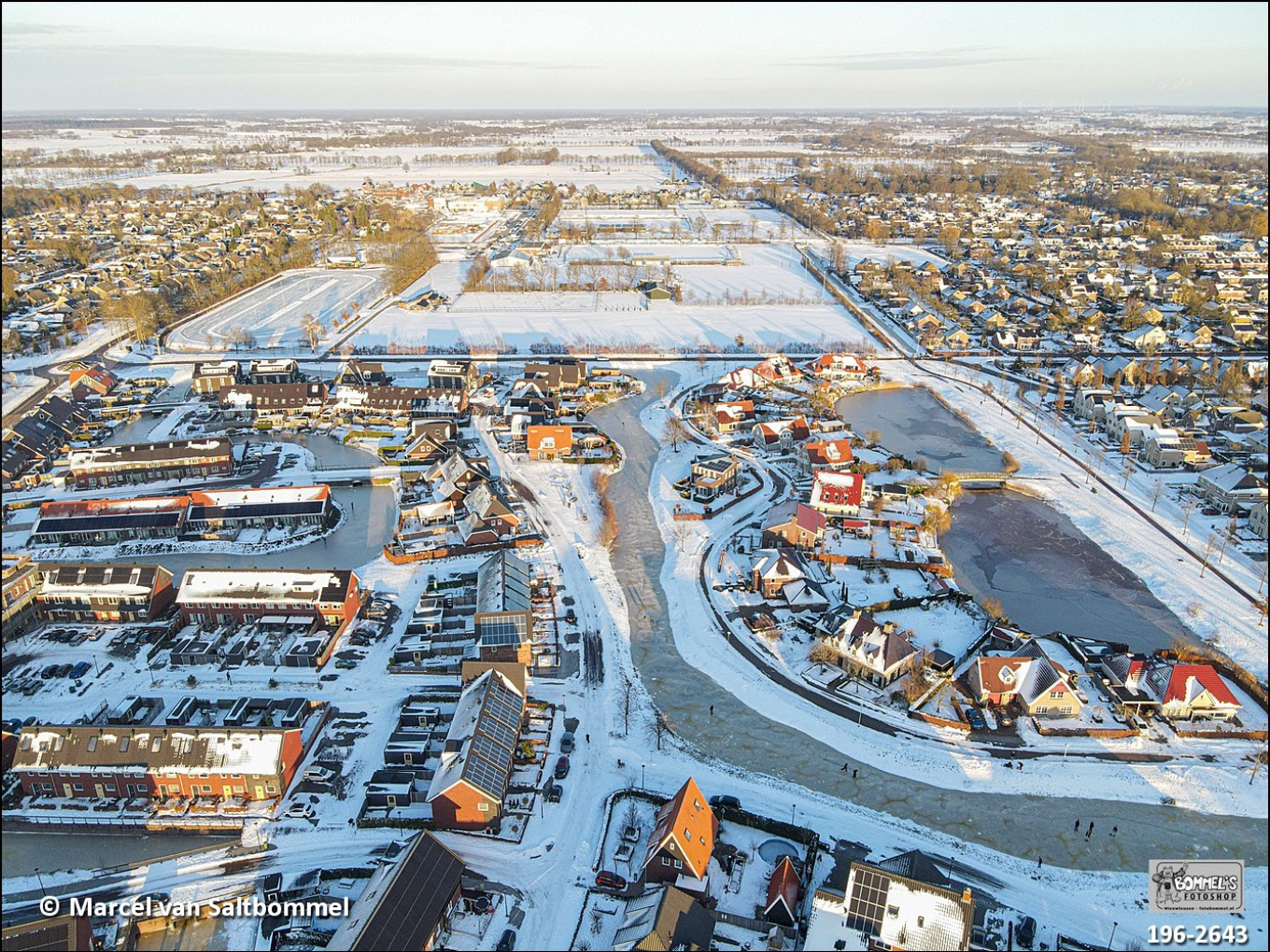 Fotoalbum met sneeuw en ijspret