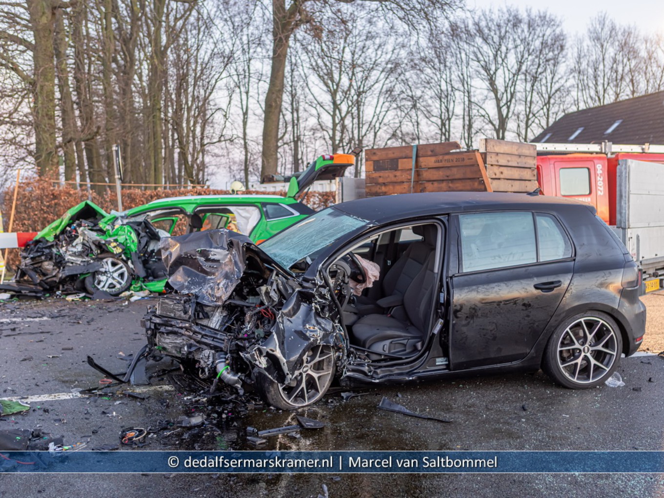 Zeer ernstig ongeval op de N758 Westeinde Nieuwleusen