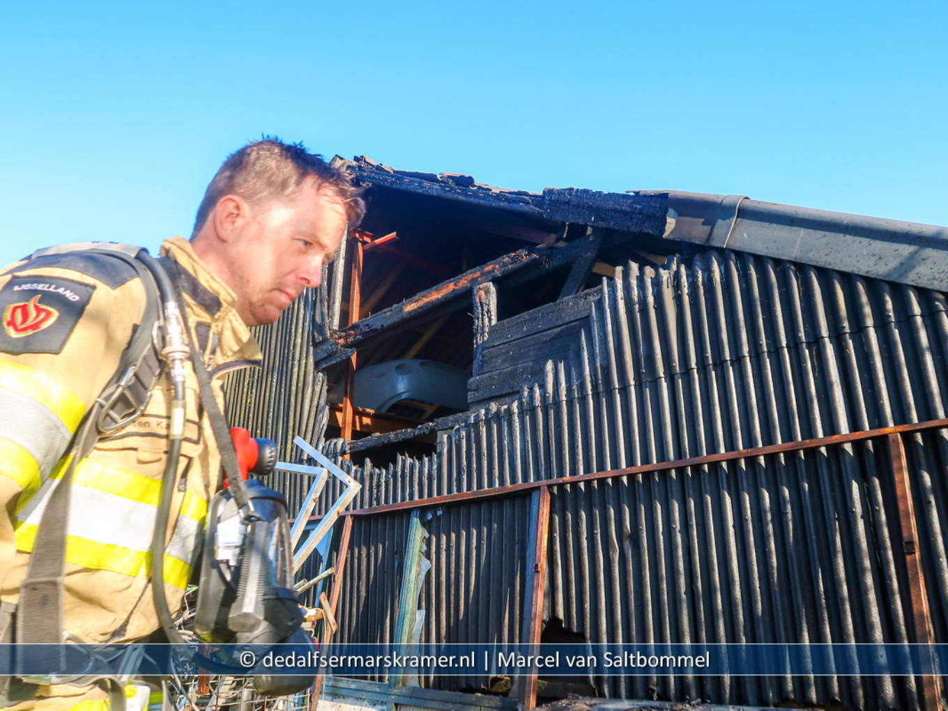 Brandweer Nieuwleusen rukt uit voor schuurbrand